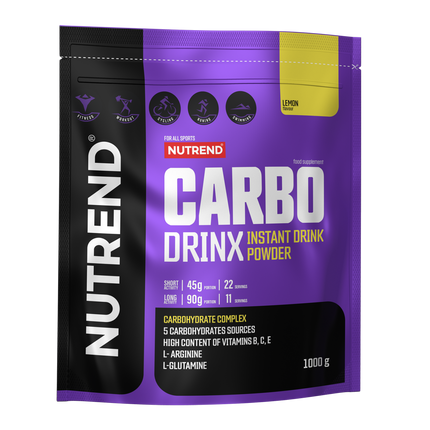 Nutrend Carbo Drink 1000 gramos 22 servicios - Rápida absorción, Energía rápida- Lemon