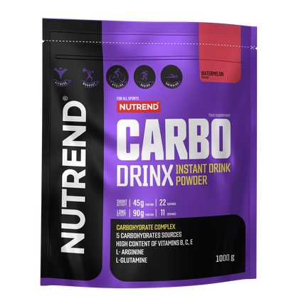 Nutrend Carbo Drink 1000 gramos 22 servicios - Rapida absorción, Energía rapida - Watermelon