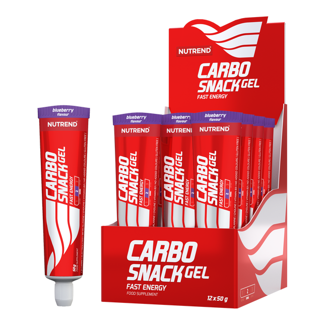 Nutrend Carbosnack Gel Energético Blueberry Tubo 50g x12 – Energía Rápida Chile