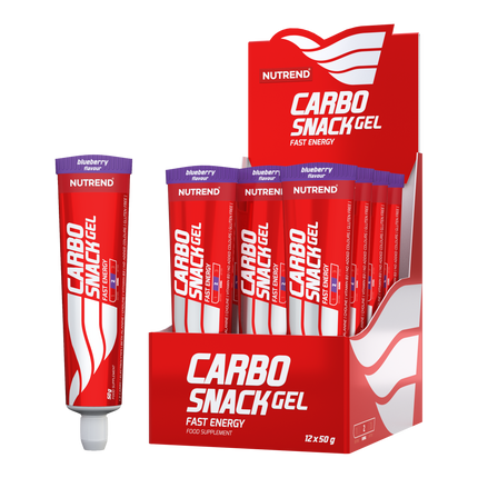 Nutrend Carbosnack Gel Energético Blueberry Tubo 50g x12 – Energía Rápida Chile