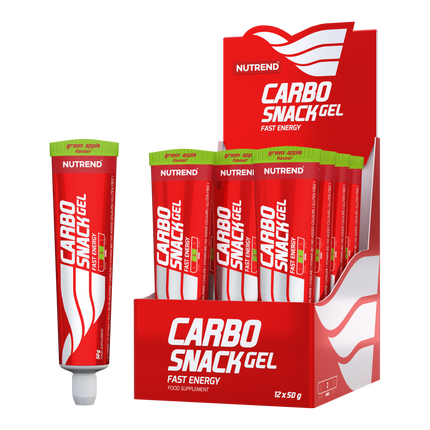 Nutrend Carbo Snack Gel Energético Green Apple Tubo 50g x12 Unidades – Energía Rápida Chile