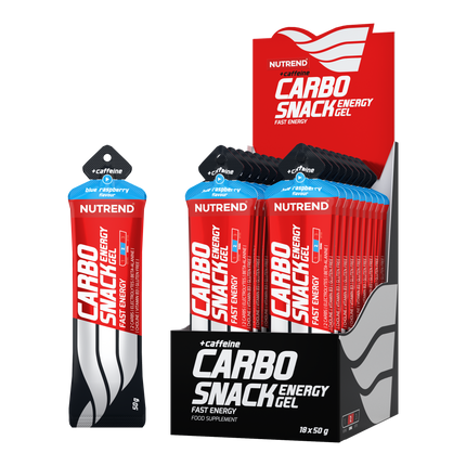 Nutrend Carbosnack Gel Energético con Cafeína Blue Raspberry Sachet 50g x18 Chile