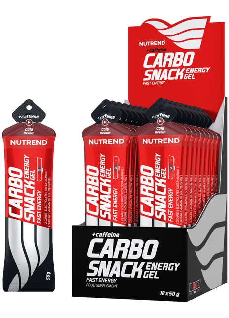 Nutrend Carbosnack Gel Energético con Cafeína Cola Sachet 50g x18 Chile