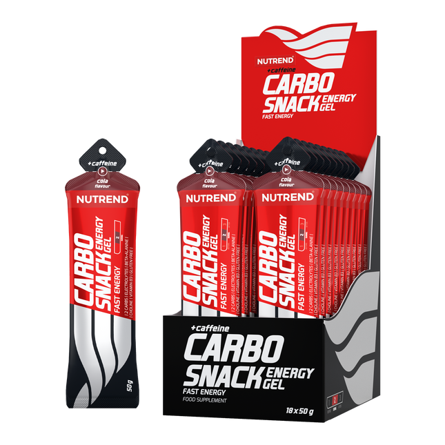 Nutrend Carbosnack Gel Energético con Cafeína Cola Sachet 50g x18 Chile