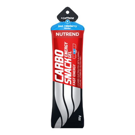 Nutrend Carbosnack Gel Energético con Cafeína Blue Raspberry Sachet 50g x18 Chile
