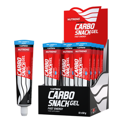 Nutrend Carbosnack Gel Energético con Cafeína Blue Raspberry Tubo 50g x12 Chile
