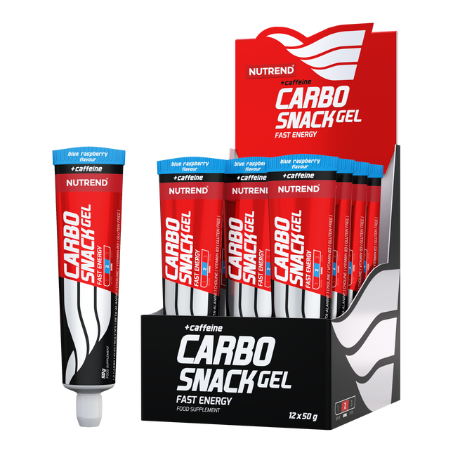 Nutrend Carbosnack Gel Energético con Cafeína Blue Raspberry Tubo 50g x12 Chile