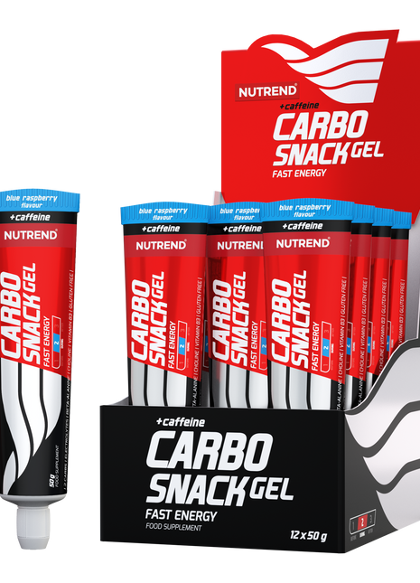 Nutrend Carbosnack Gel Energético con Cafeína Blue Raspberry Tubo 50g x12 Chile
