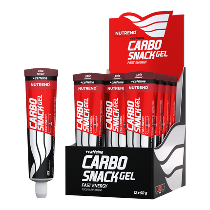 Nutrend Carbosnack Gel Energético con Cafeína Cola Tubo 50g x12 Chile