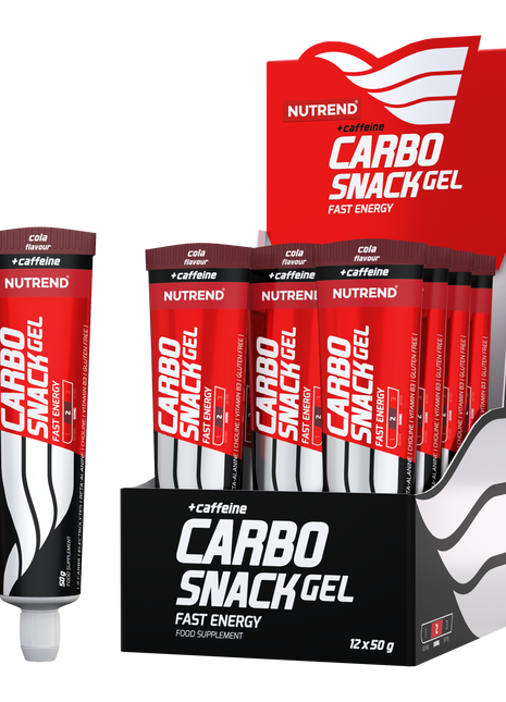 Nutrend Carbosnack Gel Energético con Cafeína Cola Tubo 50g x12 Chile