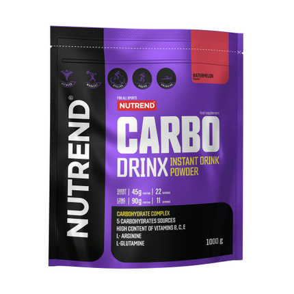Nutrend Carbo Drink 1000 gramos 22 servicios - Rapida absorción, Energía rapida - Watermelon