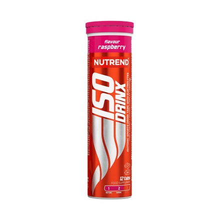 Nutrend Isodrinx Tabs Isotónico Efervescente Frambuesa – Tubo 12 Tabletas con Electrolitos Chile