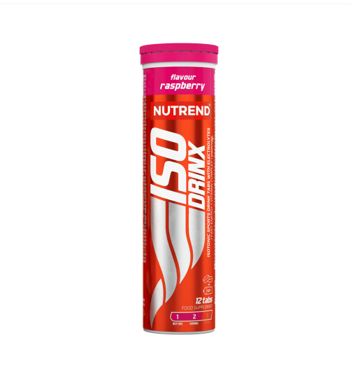Nutrend Isodrinx Tabs Isotónico Efervescente Frambuesa – Tubo 12 Tabletas con Electrolitos Chile