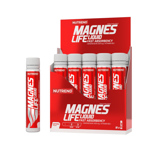 Nutrend Magneslife Magnesio Líquido 250 mg + Vitamina B6 – 10 Ampollas 25 ml Chile