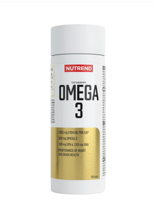 Nutrend Omega 3 60 Cápsulas | Ácidos Grasos EPA & DHA · Salud Cardiovascular y Cerebral