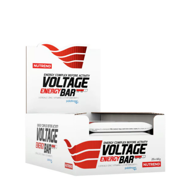 Nutrend Voltage Energy Bar 65 g Caja de 25 Barras Energética para Deportes y Actividades de Resistencia