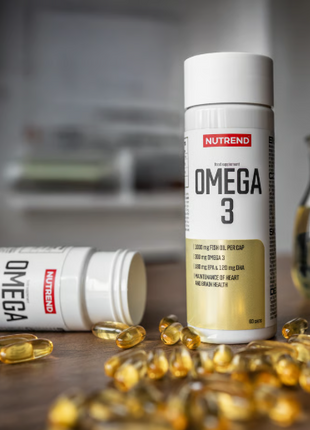 Nutrend Omega 3 60 Cápsulas | Ácidos Grasos EPA & DHA · Salud Cardiovascular y Cerebral