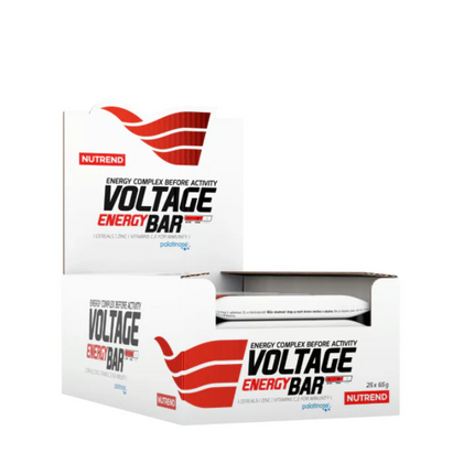 Nutrend Voltage Energy Bar 65 g Caja de 25 Barras Energética para Deportes y Actividades de Resistencia