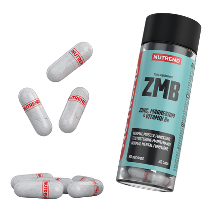Nutrend ZMB Zinc, Magnesio y Vitamina B6 – 60 Cápsulas | Descanso y Recuperación Chile
