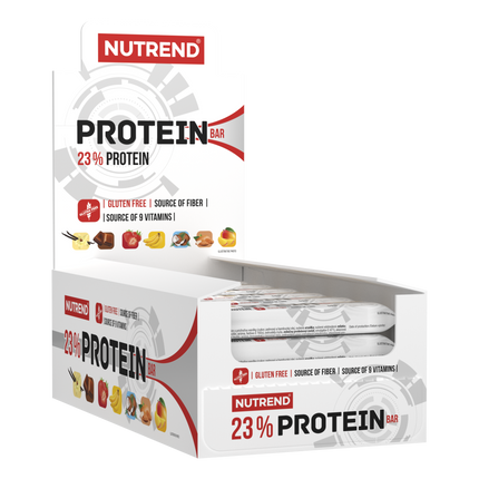 Nutrend Protein Bar Frutilla 23% Proteína – Caja 24 Barras 55g Chile