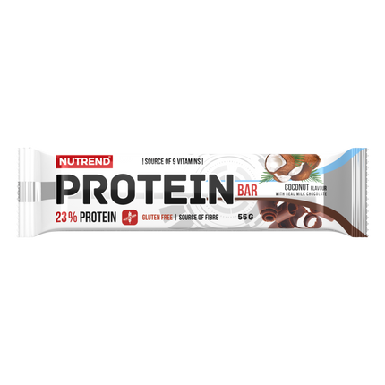 Nutrend Protein Bar Coco en Chocolate de Leche 23% Proteína – Caja 24 Barras 55g Chile