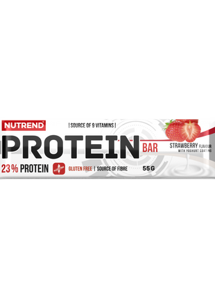Nutrend Protein Bar Frutilla 23% Proteína – Caja 24 Barras 55g Chile